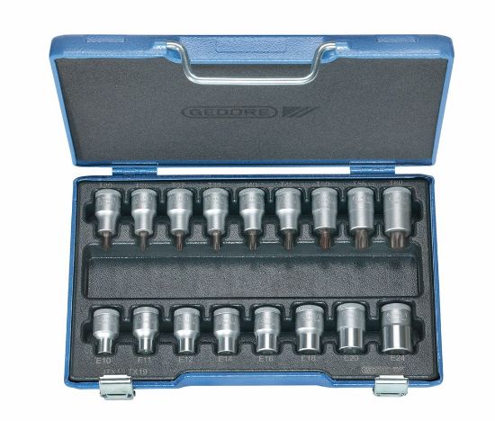 Afbeeldingen van GEDORE Schroevendraaierdopsleutelset ½" TORX 17x