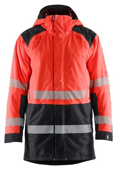 Afbeeldingen van BLÅKLÄDER Winterparka 4457 High Vis rood/zwart 2XL