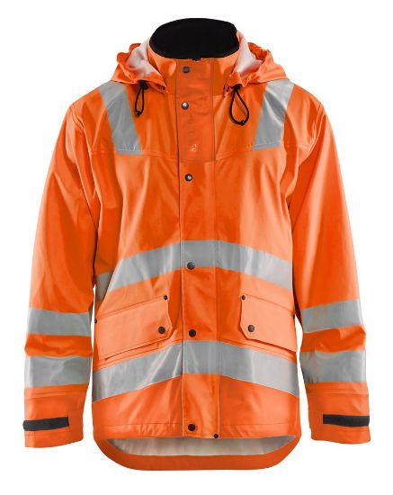 Afbeeldingen van BLÅKLÄDER Regenjas LEVEL 2 4302 High Vis oranje L