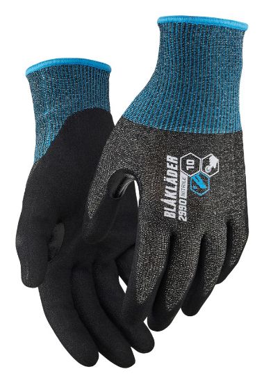 Afbeeldingen van BLÅKLÄDER Handschoen snijbestendig F Touch nitril-gecoat 2990 zwart 9