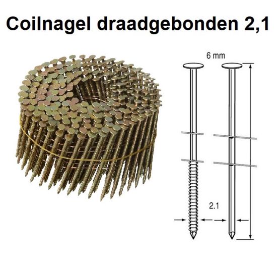 Afbeeldingen van Ringnagels Dutack rib 2,1X40MM 14000x