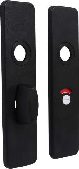 Afbeeldingen van OXLOC Klikschild kort vrij/bezet Saint Denis aluminium zwart 8X55MM