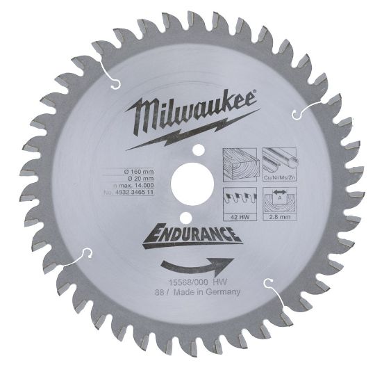 Afbeeldingen van CIRCULAR SAW BLADE CIRC S 160X20X42ZP1M
