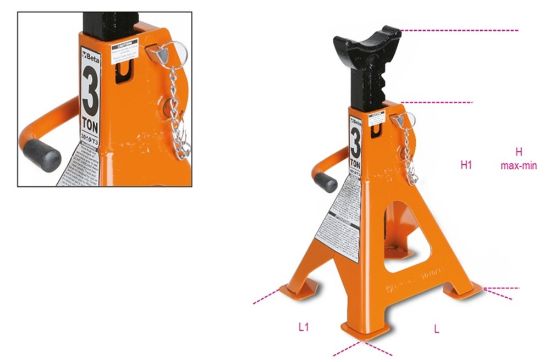 Afbeeldingen van BETA As steun 3010T 2ton