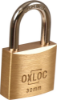 Afbeeldingen van OXLOC Cilinderhangslot EV messing laag 30MM KA3003