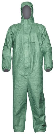 Afbeeldingen van DUPONT Overall Tyvek 500 Xpert groen 2XL