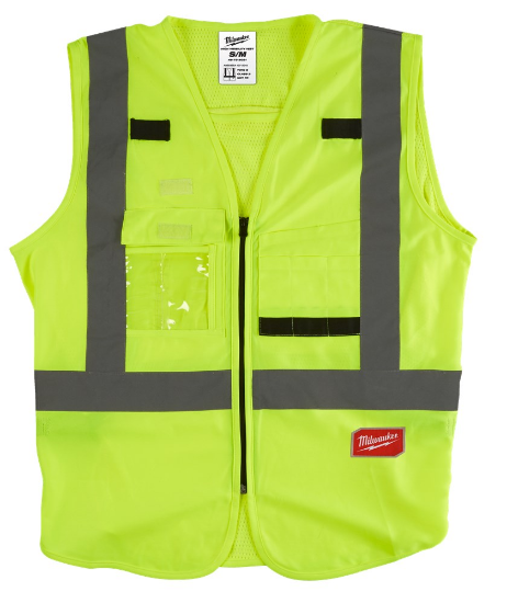Afbeeldingen van MILWAUKEE Veiligheidshesje klasse 2 Hi-Vis geel S/M