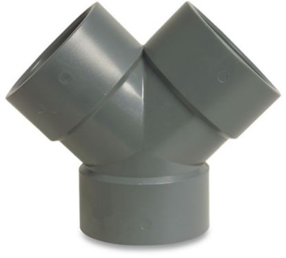 Afbeeldingen van Y-stuk ABS grijs 63MM lijmmof 10bar