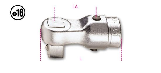 Afbeeldingen van BETA Vast opsteekvierkant ½" 619