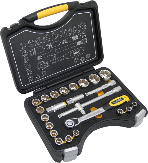 Afbeeldingen van IRONSIDE Dopsleutelset ½" 24x