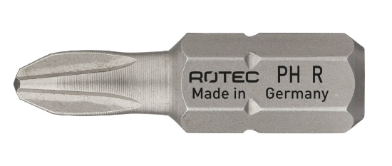 Afbeeldingen van ROTEC Schroefbit ¼" PRO PH2 gereduceerd 25MM C6,3 BASIC 10x