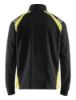 Afbeeldingen van BLÅKLÄDER Sweater met halve rits Visible 3432 zwart/High Vis geel M