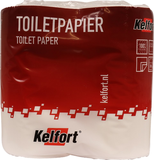 Afbeeldingen van KELFORT Toiletpapier 2-laags wit cellulose