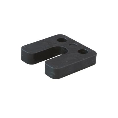 Afbeeldingen van GEBR. BODEGRAVEN Hogedrukplaat met sleuf ABS 10MM 70X70MM