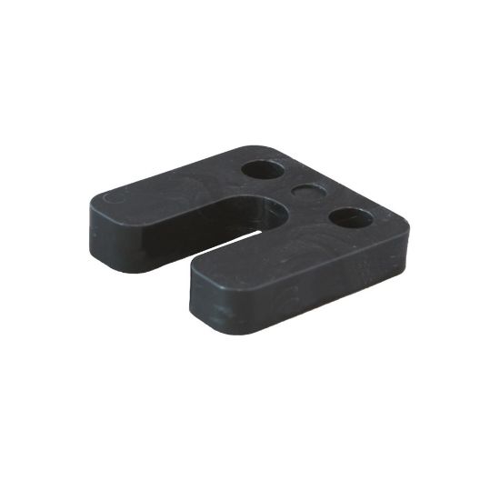 Afbeeldingen van GEBR. BODEGRAVEN Hogedrukplaat met sleuf ABS 10MM 70X70MM