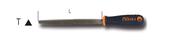 Afbeeldingen van BETA Halfzoete vijl driehoek 250MM 1719BMA10/T