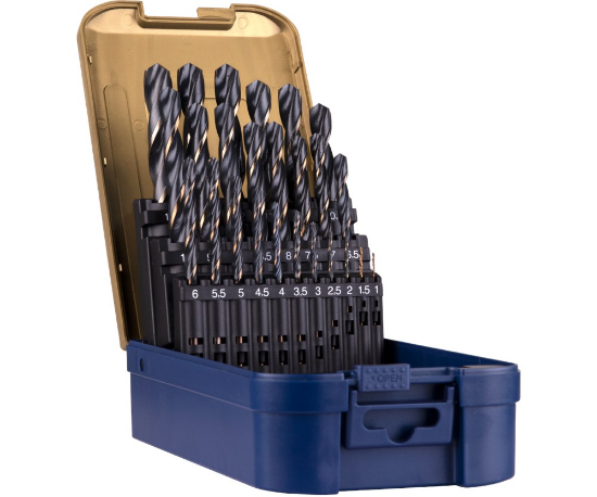 Afbeeldingen van ROTEC Metaalborenset 101 DIN338 Precise 25-delig 1-13MM ABS