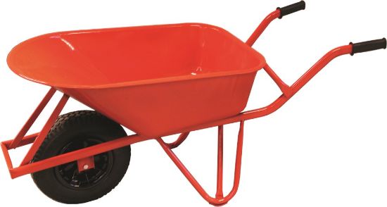 Afbeeldingen van KELFORT Rondneuskruiwagen QUAD staal versterkt 85L