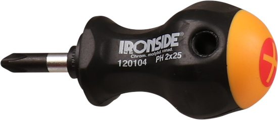 Afbeeldingen van IRONSIDE Schroevendraaier STUBBY PH2 25MM