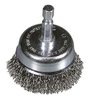 Afbeeldingen van HIKOKI Komborstel 50X0,3MM ¼" zeskant stift gegolfd staaldraad 751322