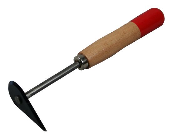 Afbeeldingen van MELKMEISJE Verfschraper ovaal blauw 245MM