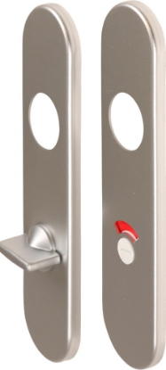 Afbeeldingen van OXLOC Kortschild vrij/bezet Parijs aluminium 8X63MM