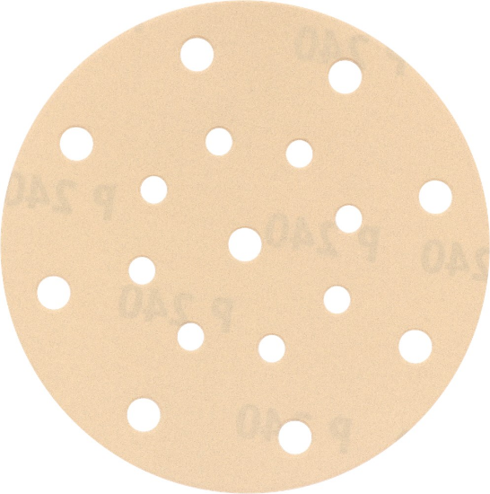 Afbeeldingen van KELFORT Klitschuurschijf wit 17-gat 150MM K240 10x