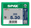 Afbeeldingen van SPAX Spaanplaatschroef verzonkenkop WIROX deeldraad T20 5X30MM