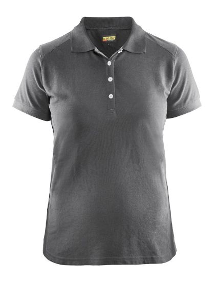 Afbeeldingen van BLÅKLÄDER Poloshirt piqué dames 3390 grijs 2XL