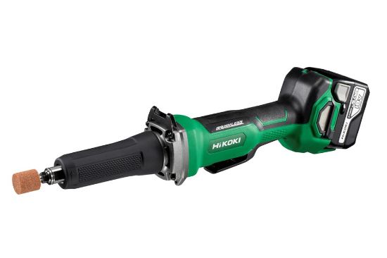 Afbeeldingen van HIKOKI Accu rechteslijpmachine GP18DBWGZ 18V BL 7000-29000tr rem dodemansschakelaar MV 2x 5,0Ah in kunststof koffer