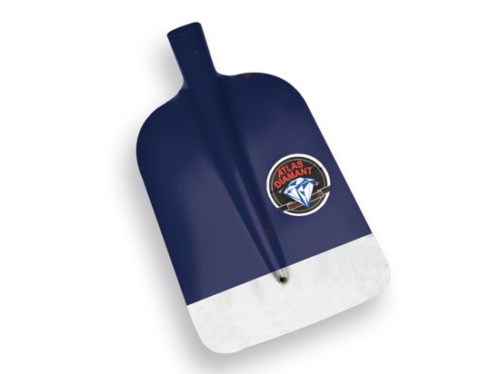 Afbeeldingen van ATLAS Betonschop blauw extra gehard met ronde hoeken ½