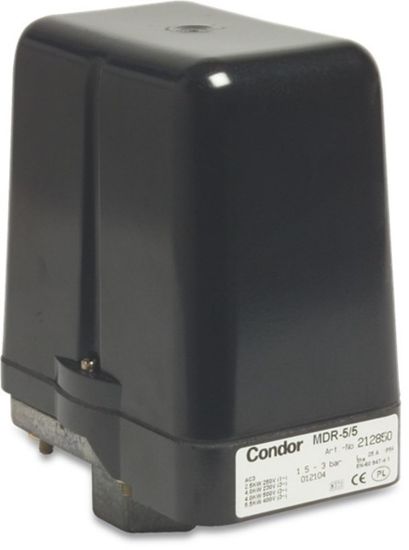 Afbeeldingen van CONDOR Drukschakelaar MDR5-8 ½" binnendraad 25Ah 230/400VAC