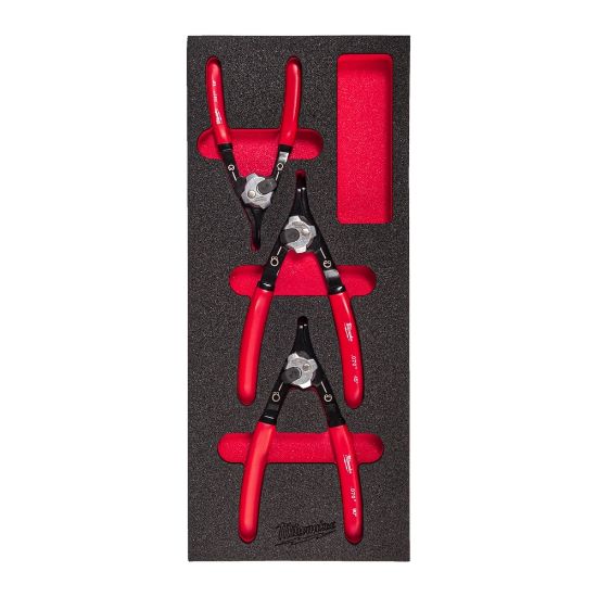 Afbeeldingen van MILWAUKEE Borgveertangenset in foam inlay 3x