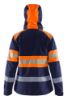 Afbeeldingen van BLÅKLÄDER Softshell jack dames 4404 marineblauw/High Vis oranje S