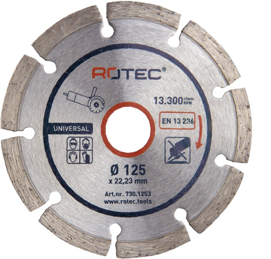 Afbeeldingen van ROTEC Diamantzaagblad UNI 115X22,2MM