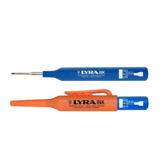 Afbeeldingen van Aftekenpen INK PROFI permanent blauw V10 1MM