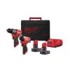 Afbeeldingen van MILWAUKEE Accu powerpack M12FPP2A2-402X (Accu FPD2, Accu FID2, 2XAccu B4 accu, 1XC12C lader, 1 XHD Box)