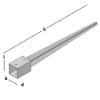 Afbeeldingen van GEBR. BODEGRAVEN Paalhouder met punt TV 91X91X900MM 2,5MM
