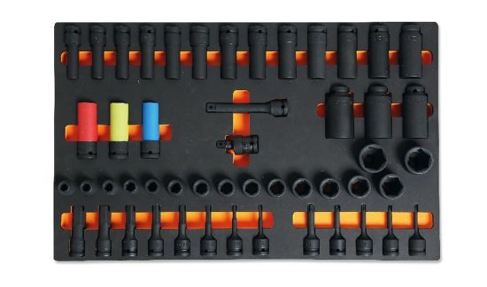 Afbeeldingen van BETA Inlegbak zacht + 50x gereedschap M128