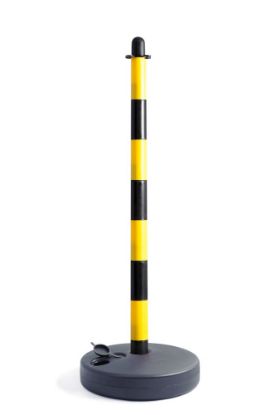Afbeeldingen van Signaal- afzetpaal kunststof geel-zwart