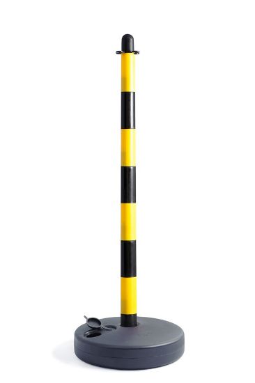Afbeeldingen van Signaal- afzetpaal kunststof geel-zwart