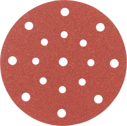 Afbeeldingen van KELFORT Klitschuurschijf rood 17-gat 150MM K100 10x