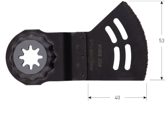 Afbeeldingen van ROTEC Invalzaagblad Starlock-Plus POT 53K4 HM-RIFF 53X40MM