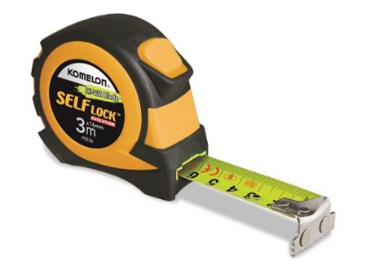 Afbeeldingen van KOMELON Rolmaat Self-Lock Evolution 3M 16MM ABS/rubber kast Hi-Viz band met magnetische eindhaak