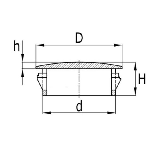 Afbeeldingen van Afdekkap PA 28X30,9MM