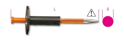 Afbeeldingen van BETA Puntbeitel + handbeschermer 1700N/PM 250