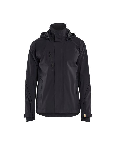 Afbeeldingen van BLÅKLÄDER Shelljack stretch 4483 zwart/zwart XS