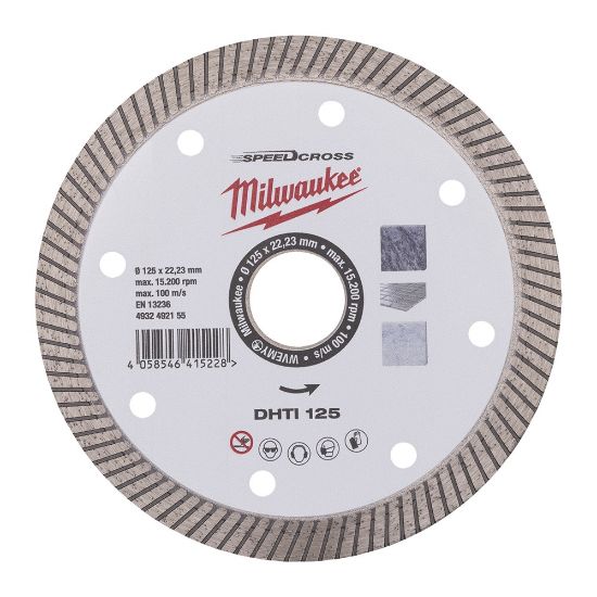 Afbeeldingen van MILWAUKEE Diamantzaagblad SpeedCross DHTI 125X22,23MM
