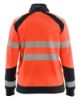 Afbeeldingen van BLÅKLÄDER Sweater dames met rits 3508 High Vis rood/zwart S