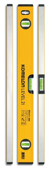 Afbeeldingen van KOMELON Waterpas premium 120CM geel aluminium profiel 2H1V